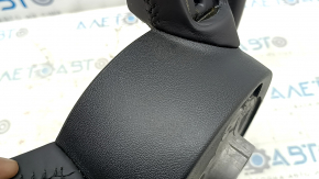 Audi A6 C7 12-18 black leather steering wheel, heated, with paddle shifters, no buttons or paddles, worn, scratches