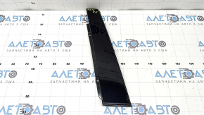 Right rear side door trim for Audi A6 C7 12-18, glossy black, scratches