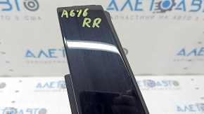 Right rear side door trim for Audi A6 C7 12-18, glossy black, scratches