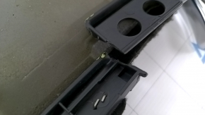 Black rear floor covering for Porsche Panamera 10-16, broken mounting