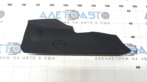 Audi A6 C7 12-18 black center console trim panel with cap, left front