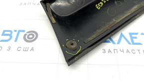 Right trunk door molding along the glass of a Ford Ecosport 18-22, gloss black, broken guides, scratches