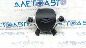 Black steering wheel airbag for Ford C-Max MK2 2013-2018, with buttons and scratches.