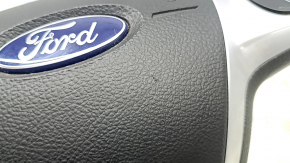 Black steering wheel airbag for Ford C-Max MK2 2013-2018, with buttons and scratches.