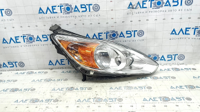 Front right headlight Ford C-max MK2 13-16 pre-restoration, halogen, crack in mount, broken mount