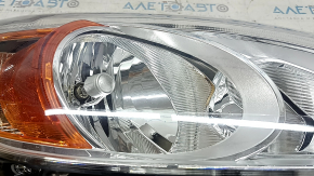 Front right headlight Ford C-max MK2 13-16 pre-restoration, halogen, crack in mount, broken mount