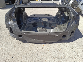 Rear panel of the Audi A6 C7 12-18, 2 parts, graphite, on the body