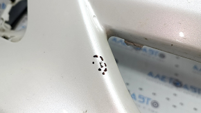 Front bumper, bare, Ford C-max MK2 2013-2018, white, for 6 parking sensors, scratches, cracks in the mounts