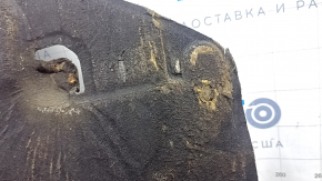 Ford C-max MK2 13-18 engine guard is torn, oiled, dented, and worn.