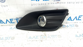 Front left fog light frame for Ford C-max MK2 13-18 USA with chrome ring, scratches