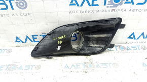 Front right fog light frame for Ford C-max MK2 13-18 USA with chrome ring, scratches