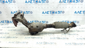 Rusty exhaust manifold with catalytic converters for Ford C-max MK2 13-14