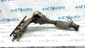 Rusty exhaust manifold with catalytic converters for Ford C-max MK2 13-14