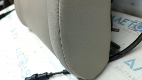 Rear seat cushion, 2nd row, right, Ford C-max MK2 13-18, beige leather, contact with water, wrinkled, needs cleaning