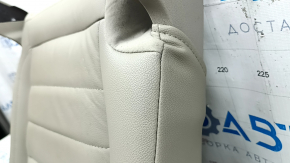 Rear seat cushion, 2nd row, right, Ford C-max MK2 13-18, beige leather, contact with water, wrinkled, needs cleaning