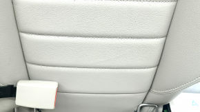 Rear seat backrest, 2nd row, left, Ford C-max MK2 13-18, beige leather, with seat belt, scratches on plastic, needs cleaning