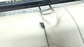Rear seat backrest, 2nd row, left, Ford C-max MK2 13-18, beige leather, with seat belt, scratches on plastic, needs cleaning