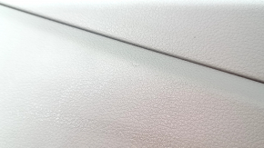 Beige door panel, front left, Ford C-max MK2 2013-2018, with beige plastic insert, beige leather armrest, with handle, with window lifter control trim, scratches