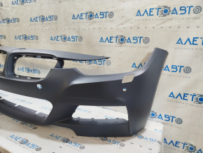 Bare front bumper BMW 3 F30 12-15 Under washer and 4 parking and side reflectors M-Sport