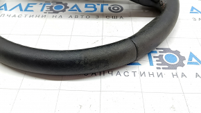 Ford Ecosport 18-20 black leather steering wheel, no buttons, scratches, needs cleaning, swollen lining