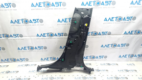 Lower left center pillar trim for Hyundai Ioniq 5 22-24 plastic, green with dark gray, with deflector