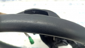Naked steering wheel Ford C-max MK2 13-18 black leather, with control buttons, scratches, worn
