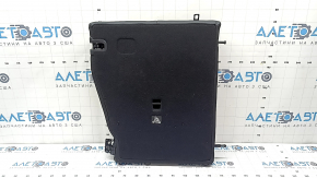 Backrest of the rear row of seats, 2nd row, left, Mercedes GLC 16-22, black leather, gray stitching, perforation, with a seat belt, dented