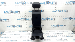 Rear seat backrest, 2nd row, center, Mercedes GLC 16-22, black leather, gray stitching, perforation, with headrest, scratches