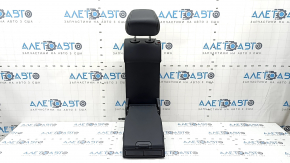 Rear seat backrest, 2nd row, center, Mercedes GLC 16-22, black leather, gray stitching, perforation, with headrest, scratches
