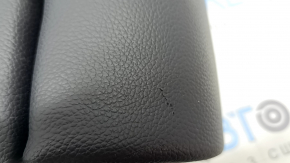 Rear seat backrest, 2nd row, center, Mercedes GLC 16-22, black leather, gray stitching, perforation, with headrest, scratches