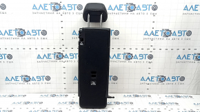 Rear seat backrest, 2nd row, center, Mercedes GLC 16-22, black leather, gray stitching, perforation, with headrest, scratches