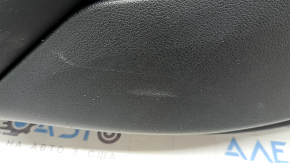 Rear left door panel for Mercedes GLC 16-22, black leather, glossy ebony insert, black leather armrest, illuminated, with handle, scratches