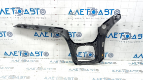 Ford C-max MK2 13-17 lower center dashboard trim, gray, gloss black, 2 parts, broken fasteners, butt, needs cleaning