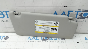 Left visor for Mercedes GLC 16-22, light gray, without hook, for cleaning, poke