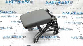 Audi A4 B9 17-19 center console armrest, gray leather, with bracket