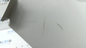 Left rear pillar trim behind the window, Mercedes GLC 16-22, light gray, broken guide, scratches, needs cleaning