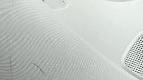 Left rear pillar trim behind the window, Mercedes GLC 16-22, light gray, broken guide, scratches, needs cleaning