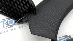 Left rear window trim for Audi A4 B9 18-25, black, worn