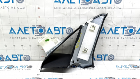 Right rear window trim for Audi A4 B9 18-25, black, worn