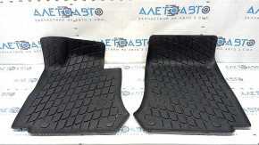 Set of floor mats for Mercedes GLC 16-22, black rubber