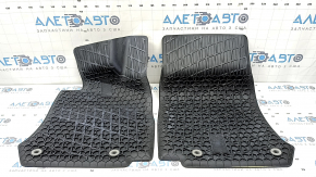 Set of floor mats for Mercedes GLC 16-22, black rubber