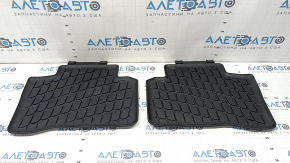 Set of floor mats for Mercedes GLC 16-22, black rubber