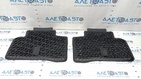 Set of floor mats for Mercedes GLC 16-22, black rubber