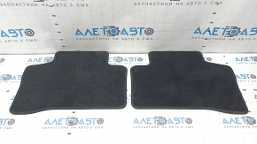 Set of black floor mats for the Mercedes GLC 16-22