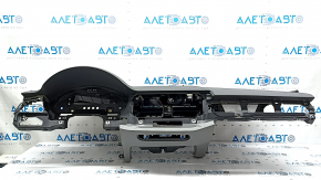 Audi A4 B9 17-20 front dashboard with airbag, dark gray with gray