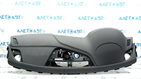 Audi A4 B9 17-20 front dashboard with airbag, dark gray with gray