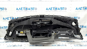 Audi A4 B9 17-20 front dashboard with airbag, dark gray with gray