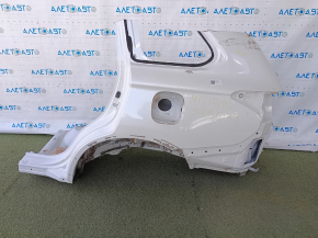 Quarter wing rear left Mitsubishi Outlander 14-21 on the body, white, rusty, bumps, dents