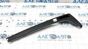 Audi A4 B9 17-25 center console trim in natural gray wood
