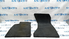 Set of floor mats for Audi A4 B9 17-19, cloth, gray, for cleaning